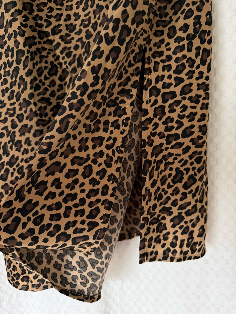 Isabel by Ingrid & Isabel Leopard Maternity Midi Skirt XXL Side Slit - Picture 3 of 7